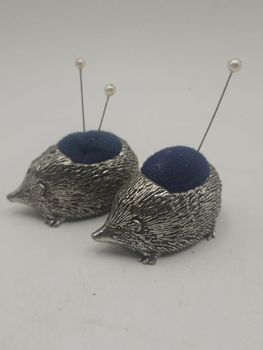 ~Hedgehog~ Pewter Pin Cushion Set