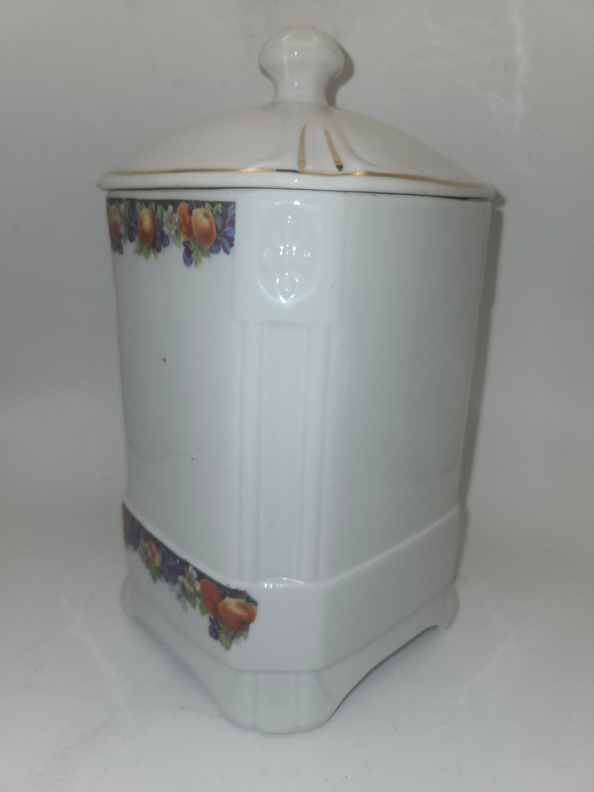 Czech Porcelain "Oatmeal" Farmhouse Cannister