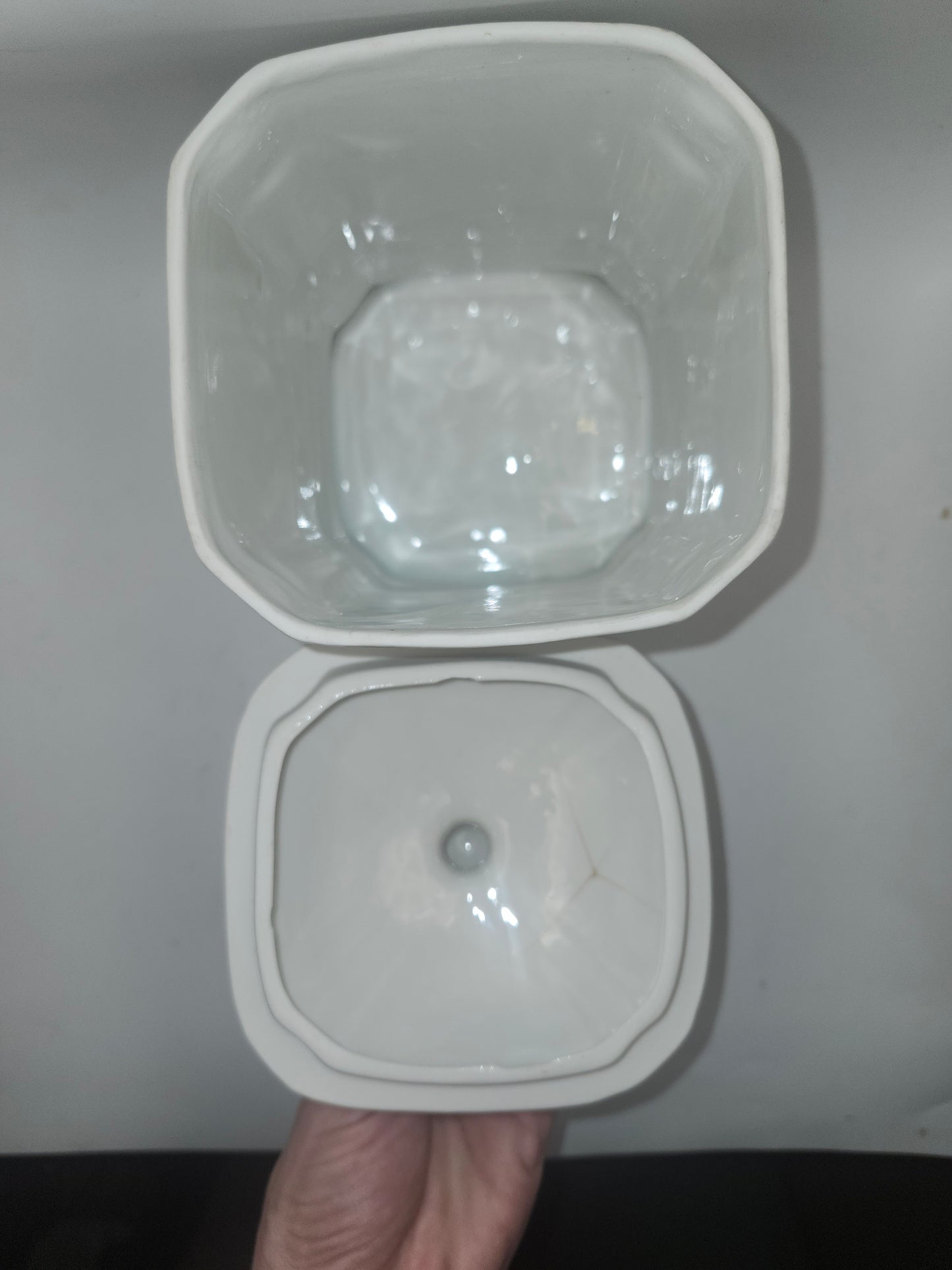 Czech Porcelain "Oatmeal" Farmhouse Cannister