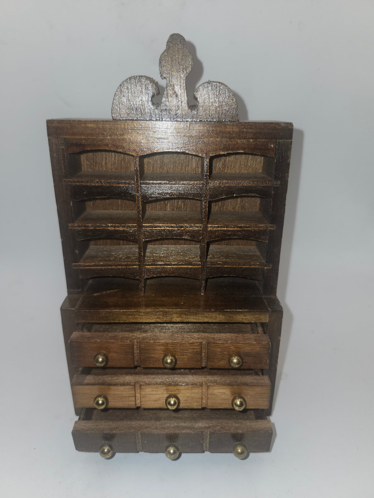 ~Miniature~ Vintage Desk Hutch & Dresser Doll Furniture