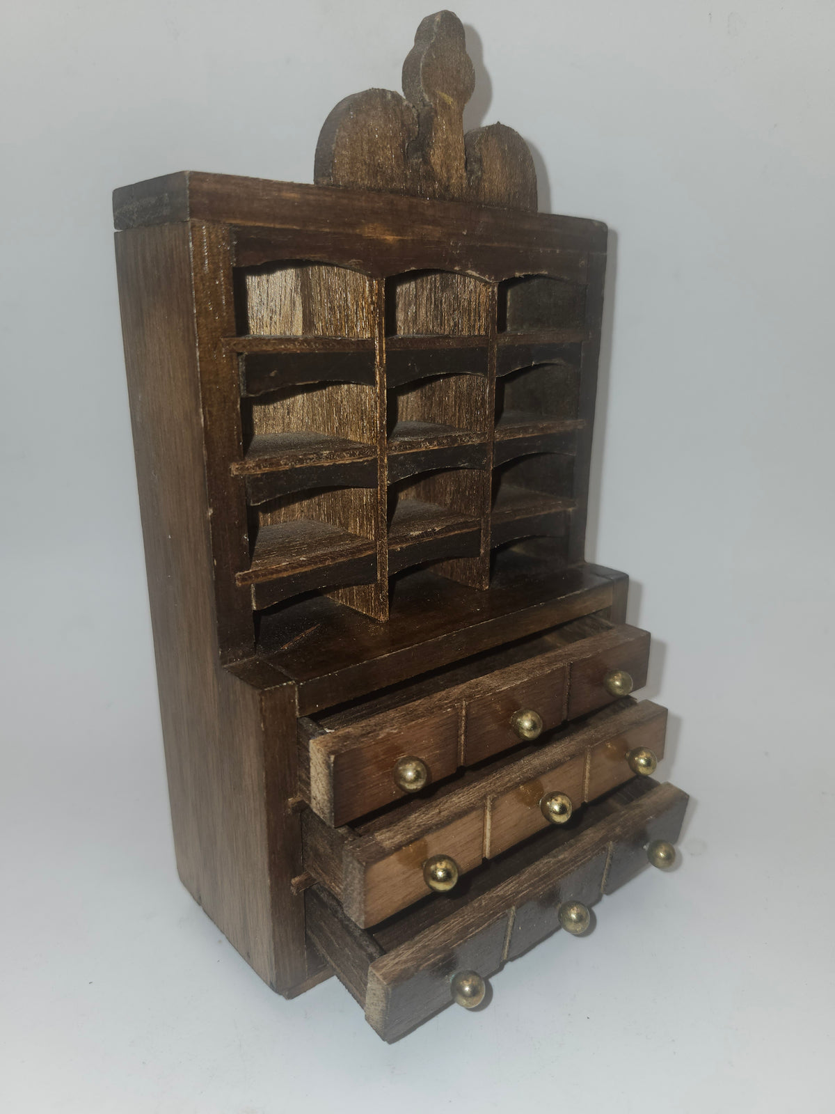 ~Miniature~ Vintage Desk Hutch & Dresser Doll Furniture