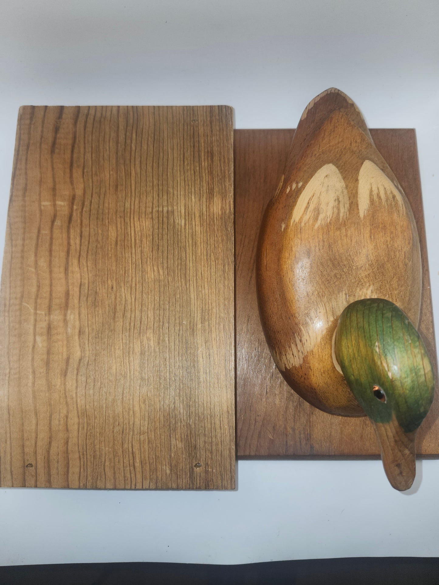 ~Folk Art~ Hand-Carved & Painted Hunting Decoy Box