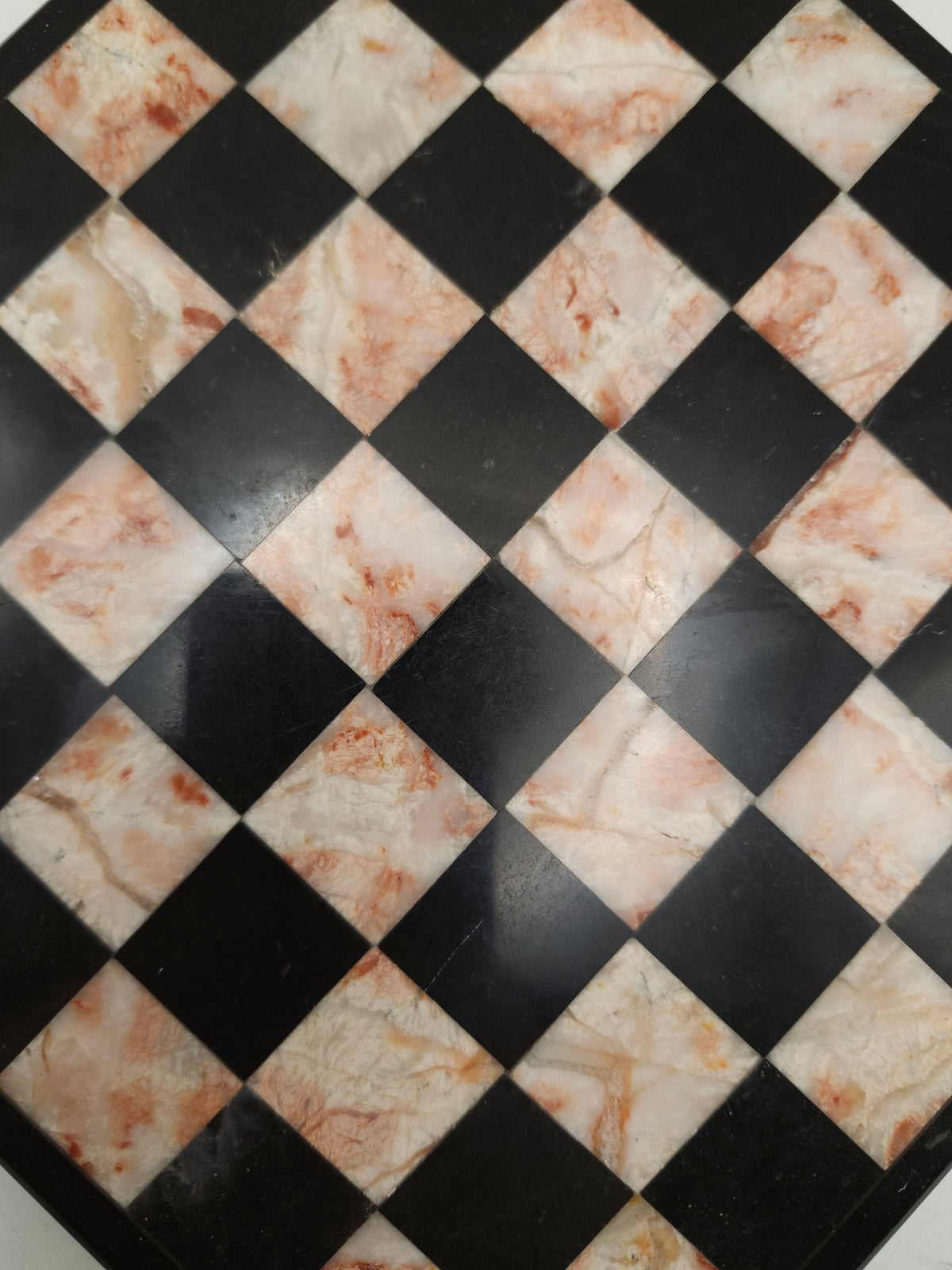 ~Inlaid Marble~ Chessboard Plate / Tray