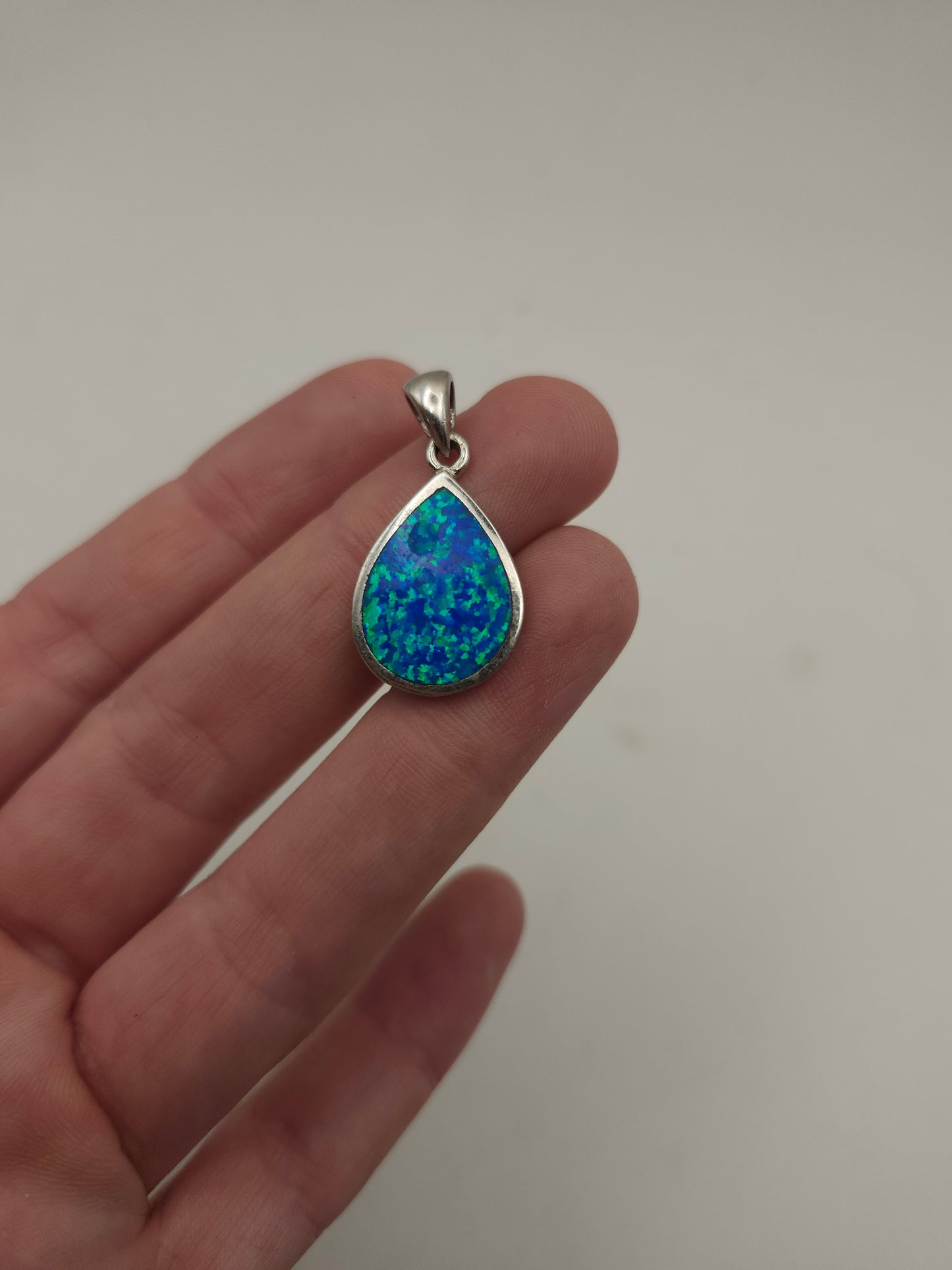 ~925~ Sterling & Opal Pendant