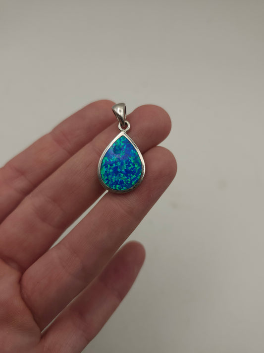 ~925~ Sterling & Opal Pendant