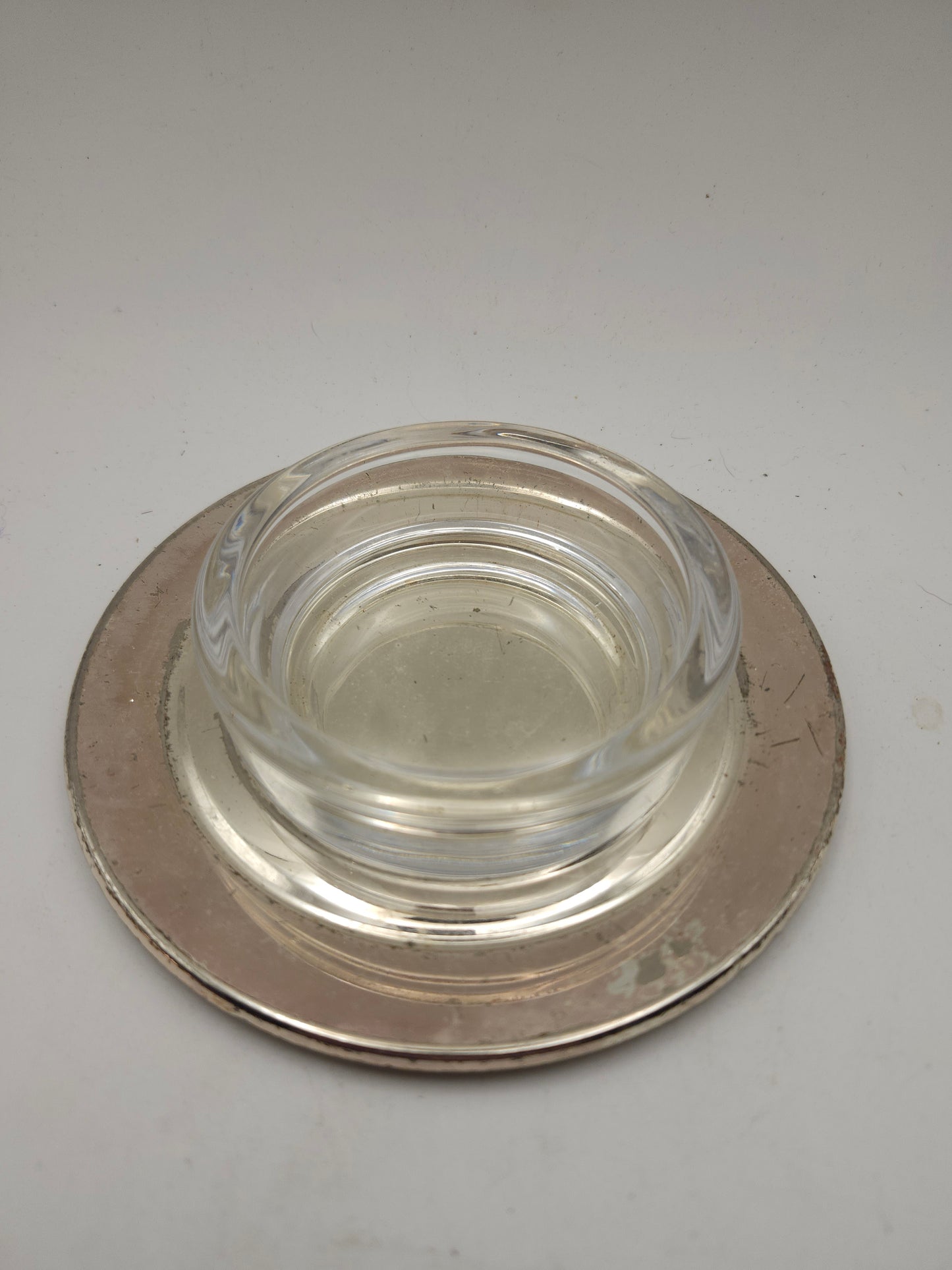 Silverplated Lidded Dish / Ash Tray with Duck Handle