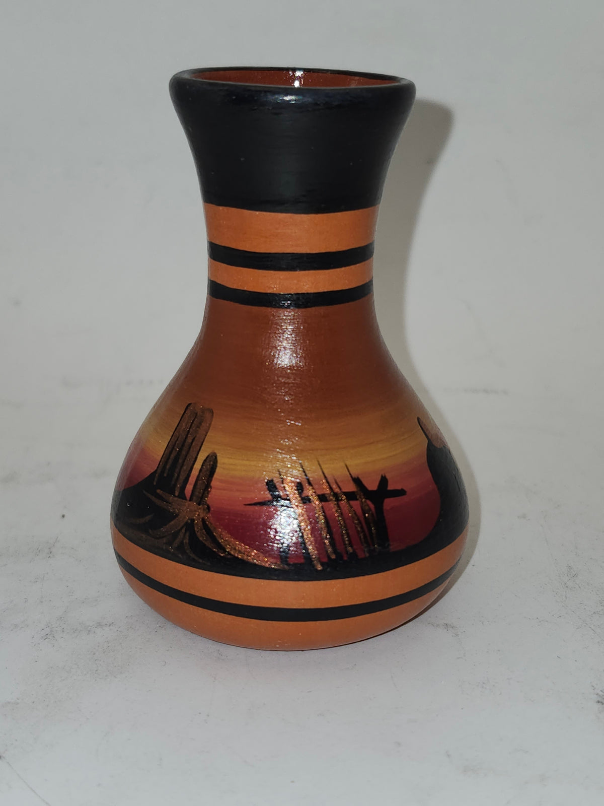 *Navajo* (Dine) Signed Hand-Painted Vase