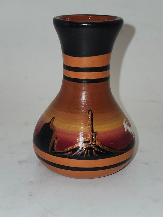 *Navajo* (Dine) Signed Hand-Painted Vase