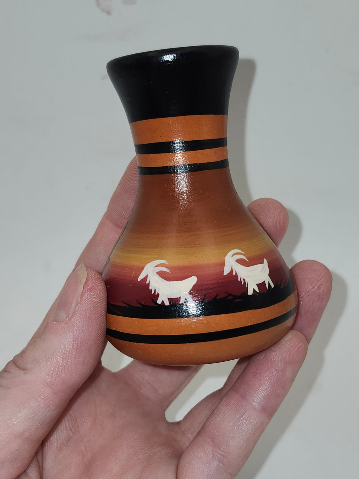 *Navajo* (Dine) Signed Hand-Painted Vase