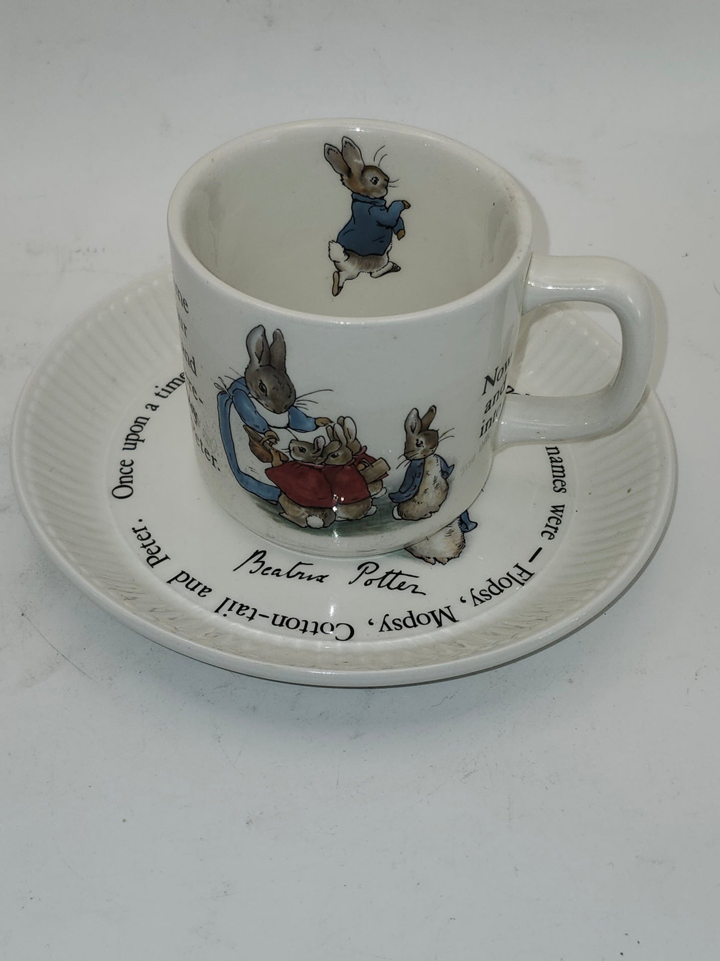 *Peter Rabbit* Wedgewood Porcelain Plate & Teacup Set
