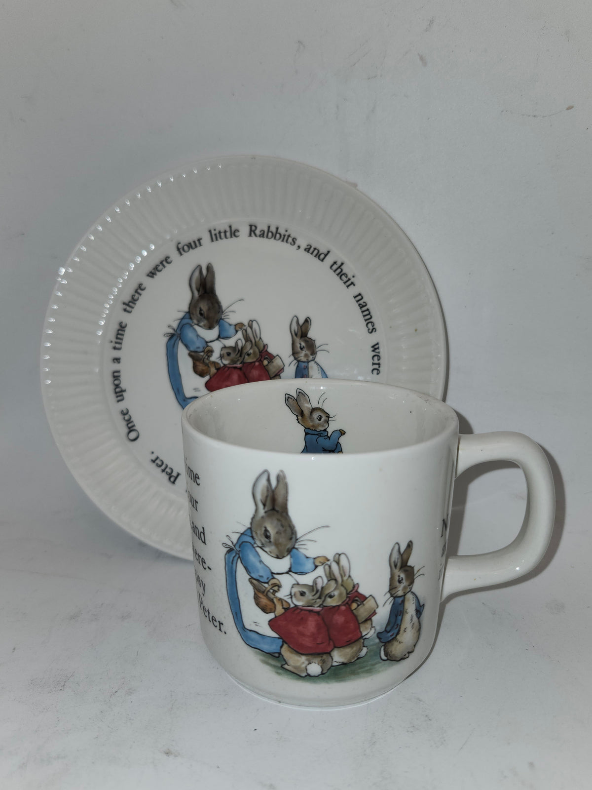 *Peter Rabbit* Wedgewood Porcelain Plate & Teacup Set