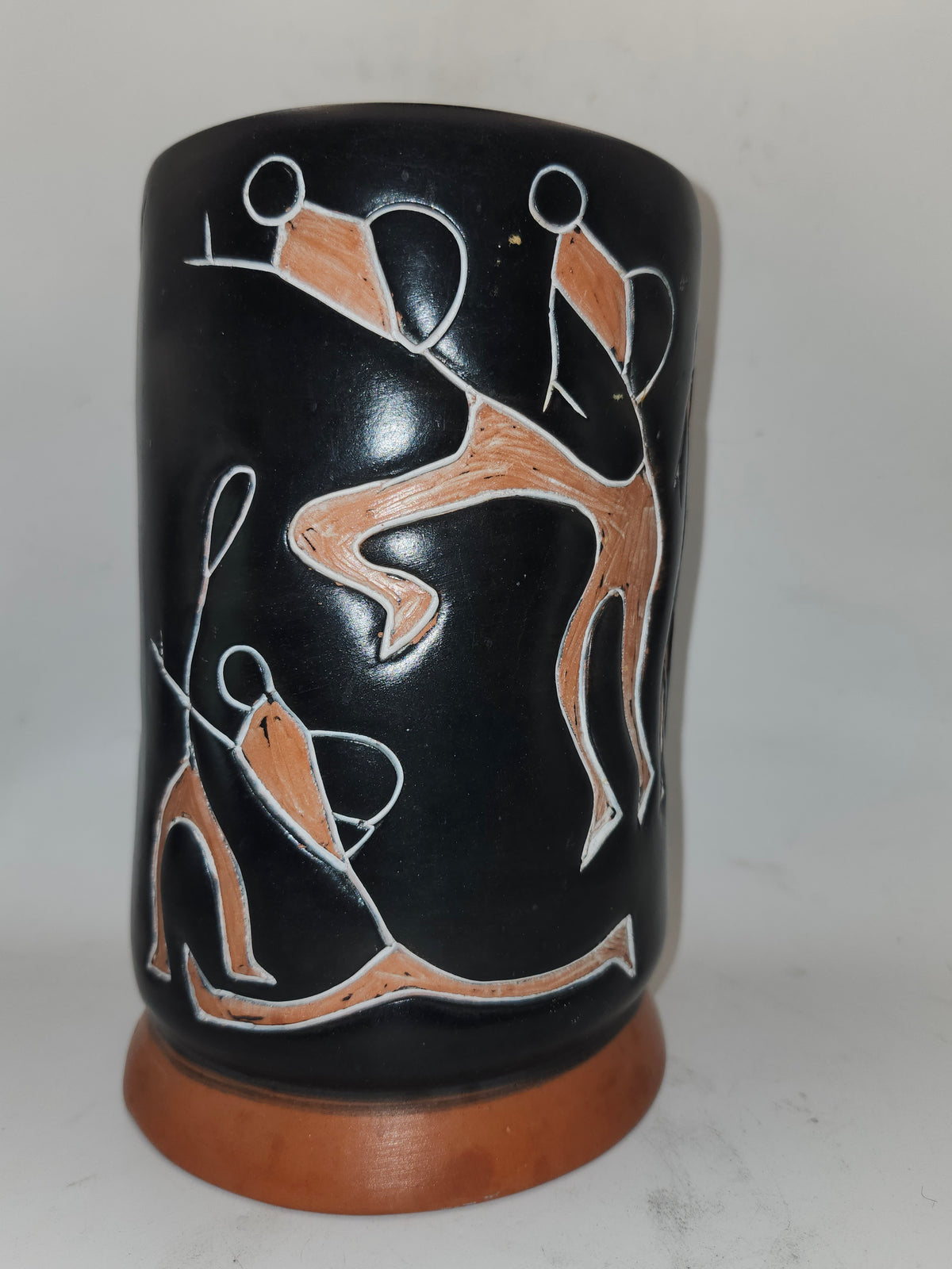 *MCM* Mexican Texococo Sgraffito Art pottery Vase