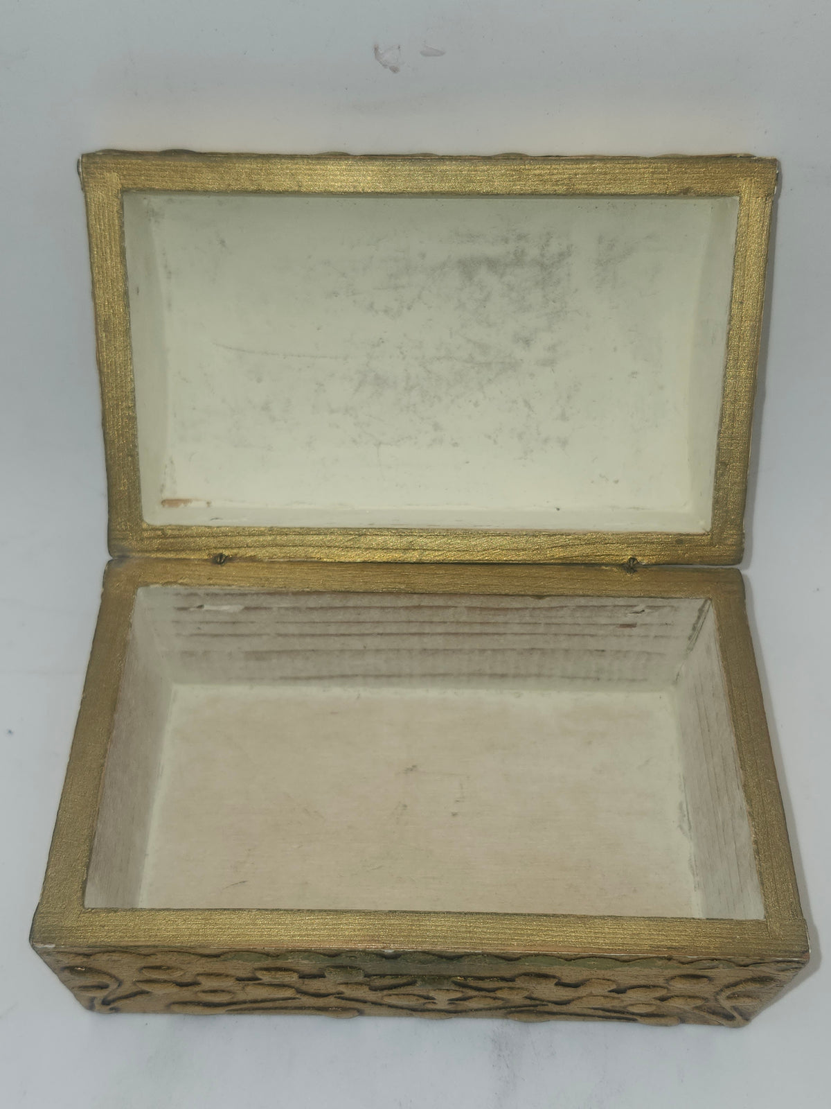*Italian Florentine* Gilded Domed Trinket / Jewelry Box