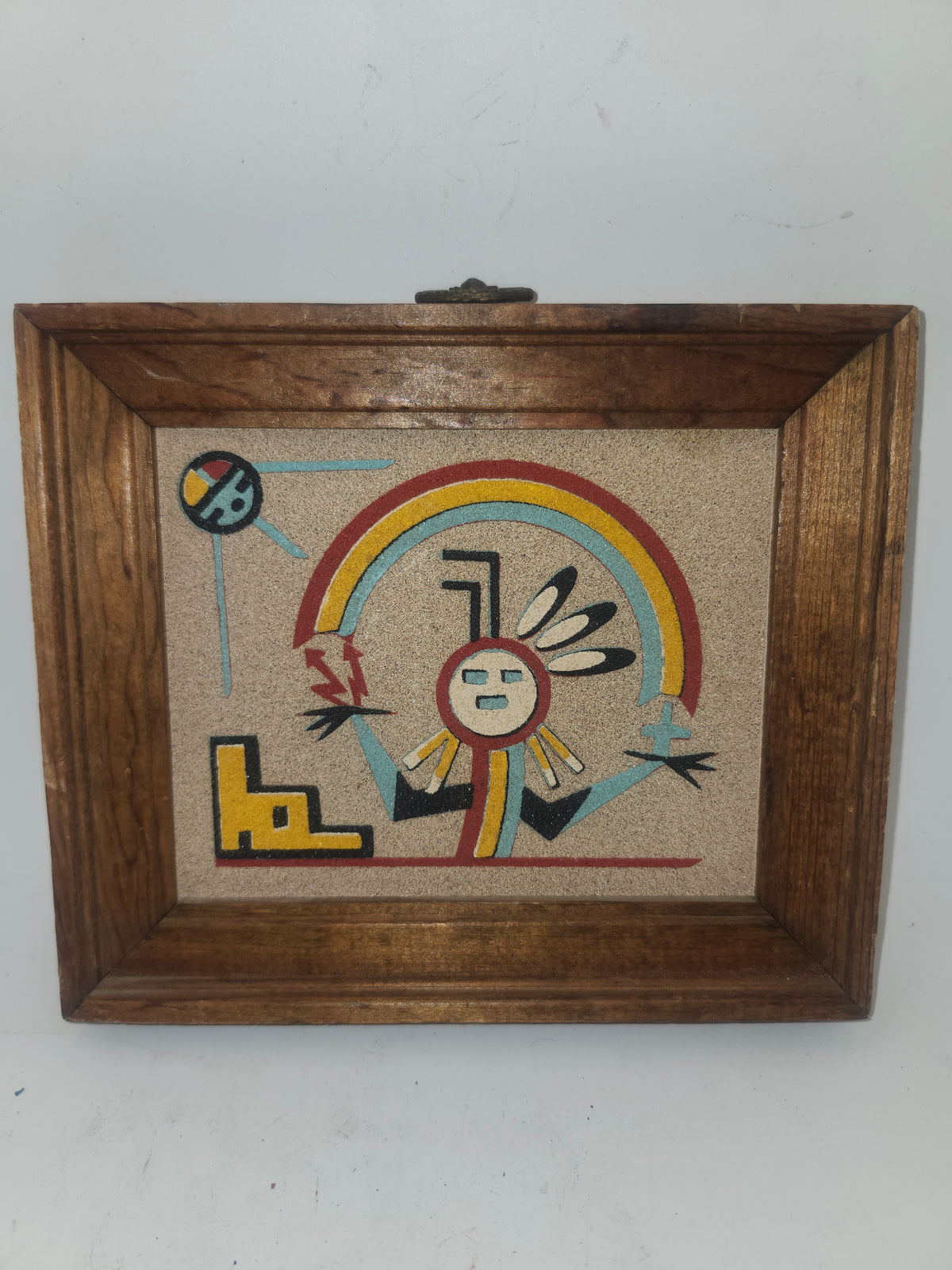 *Navajo Style* Framed Sand Art "Rainbow Spirit"