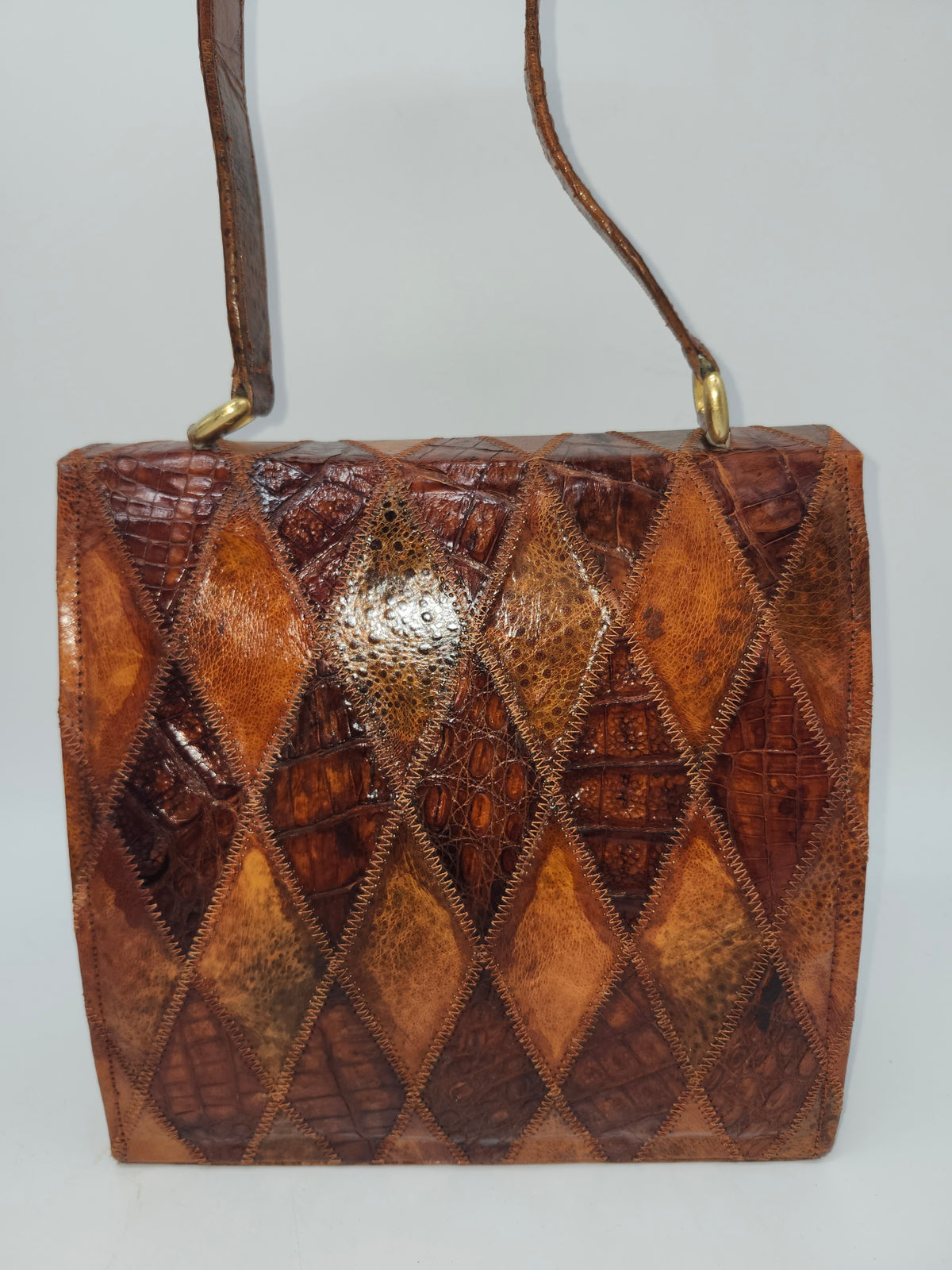 *MCM* Patchwork Snakeskin & Alligator Leather Purse