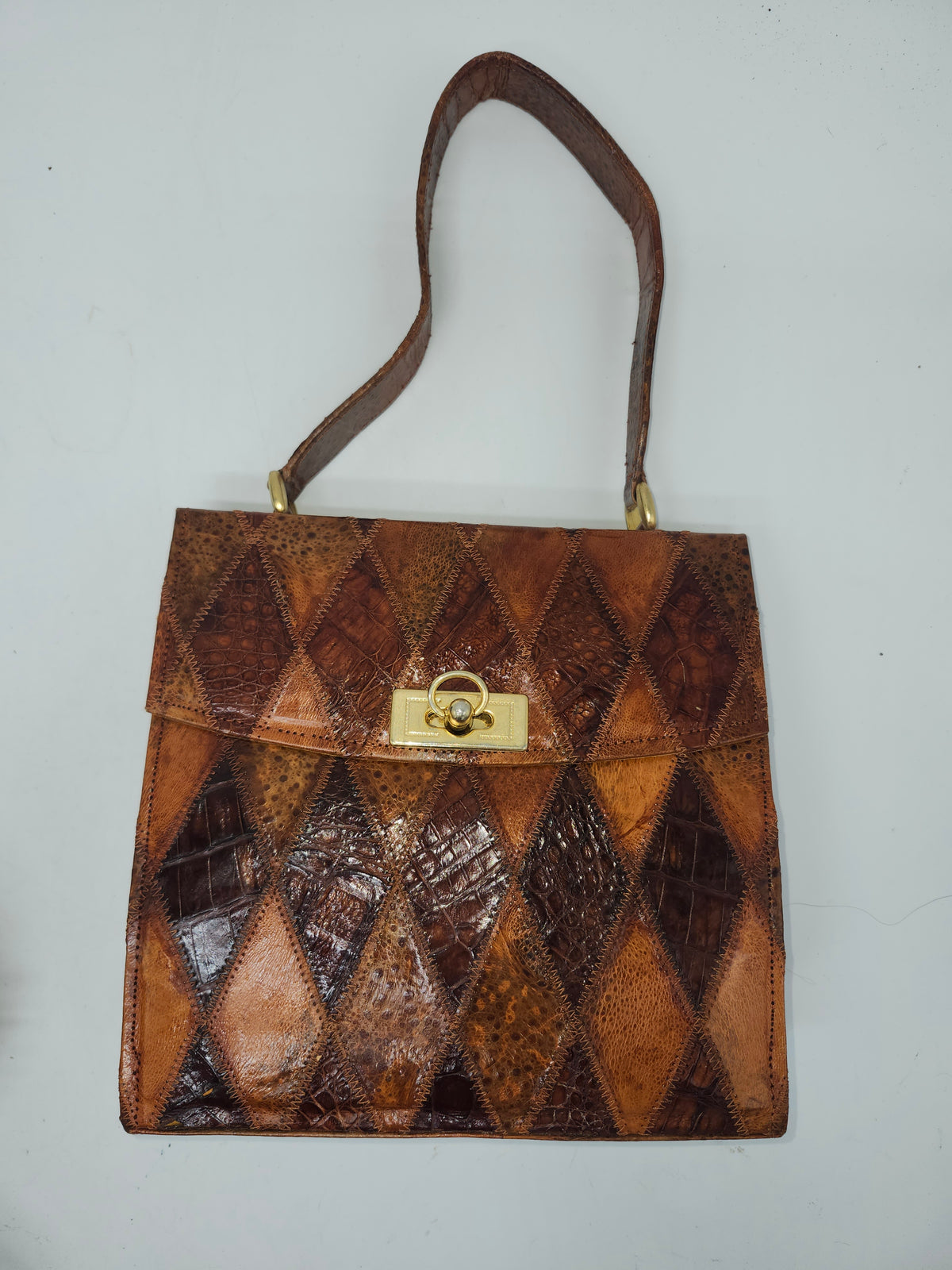 *MCM* Patchwork Snakeskin & Alligator Leather Purse