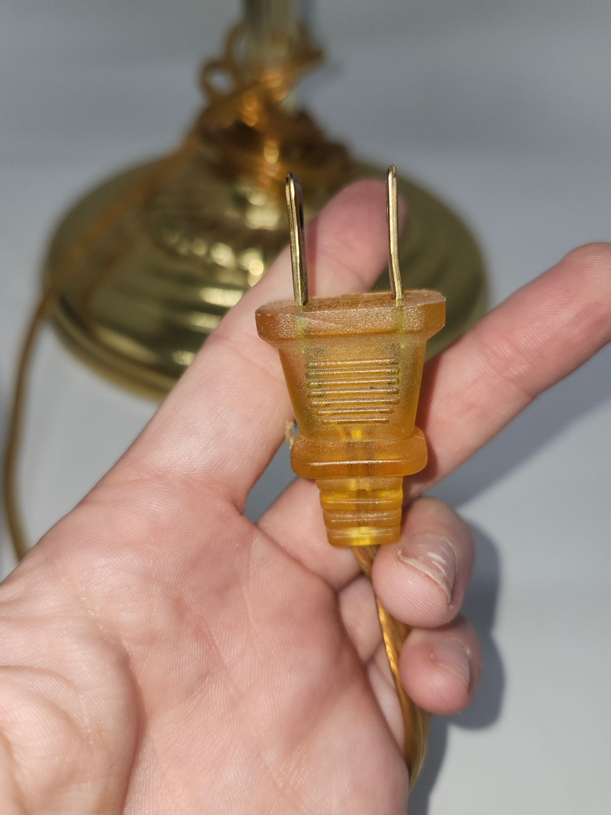 *Brass* Vintage Banker's Lamp