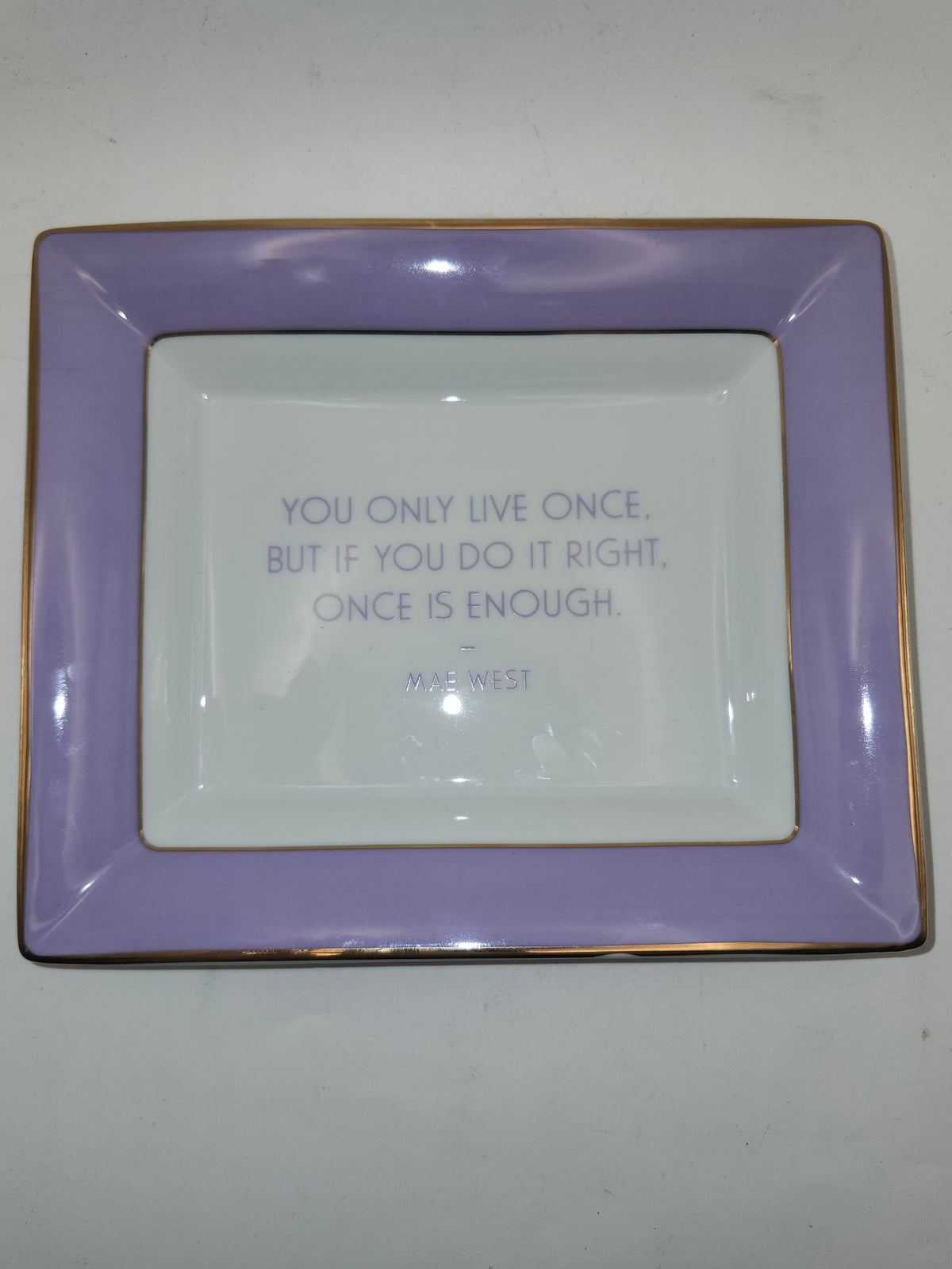 *Gump's Repartee Collection* Mae West Quote Party Tray / Plate NIB
