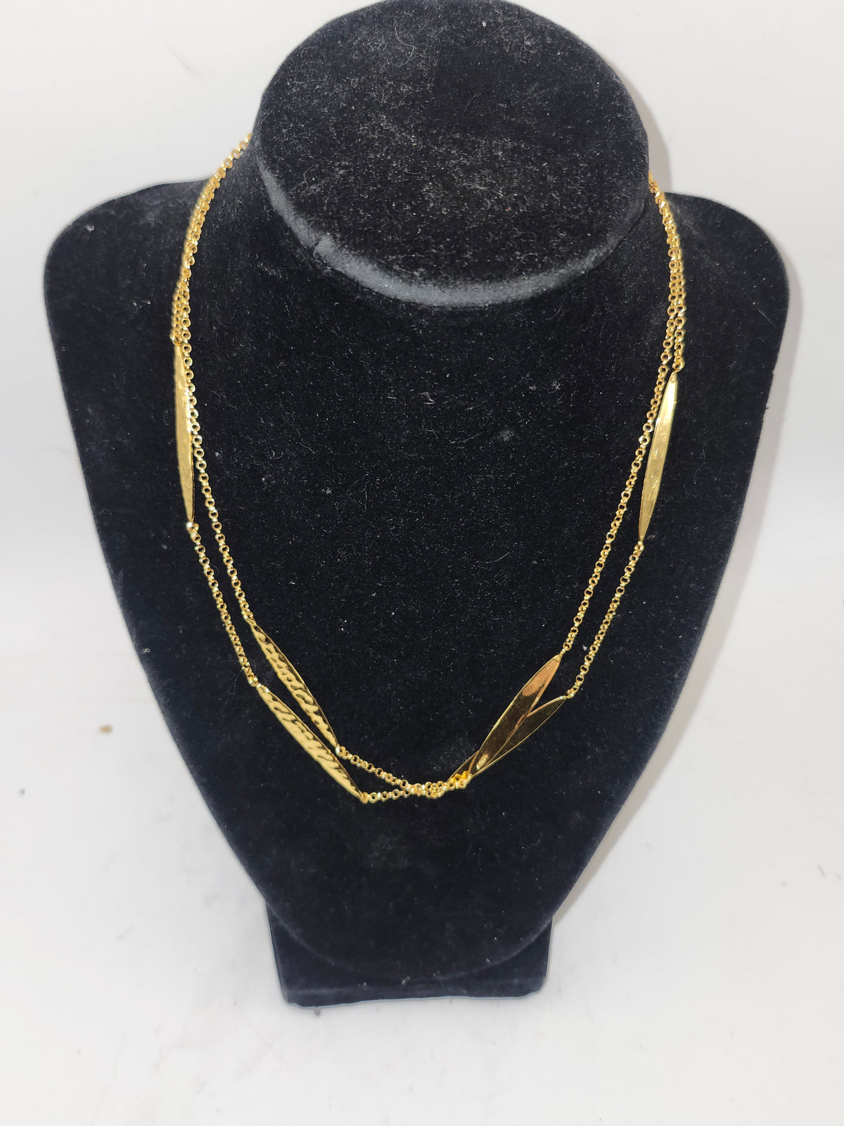 -925- Gold-Plated Statement / Layering Necklace