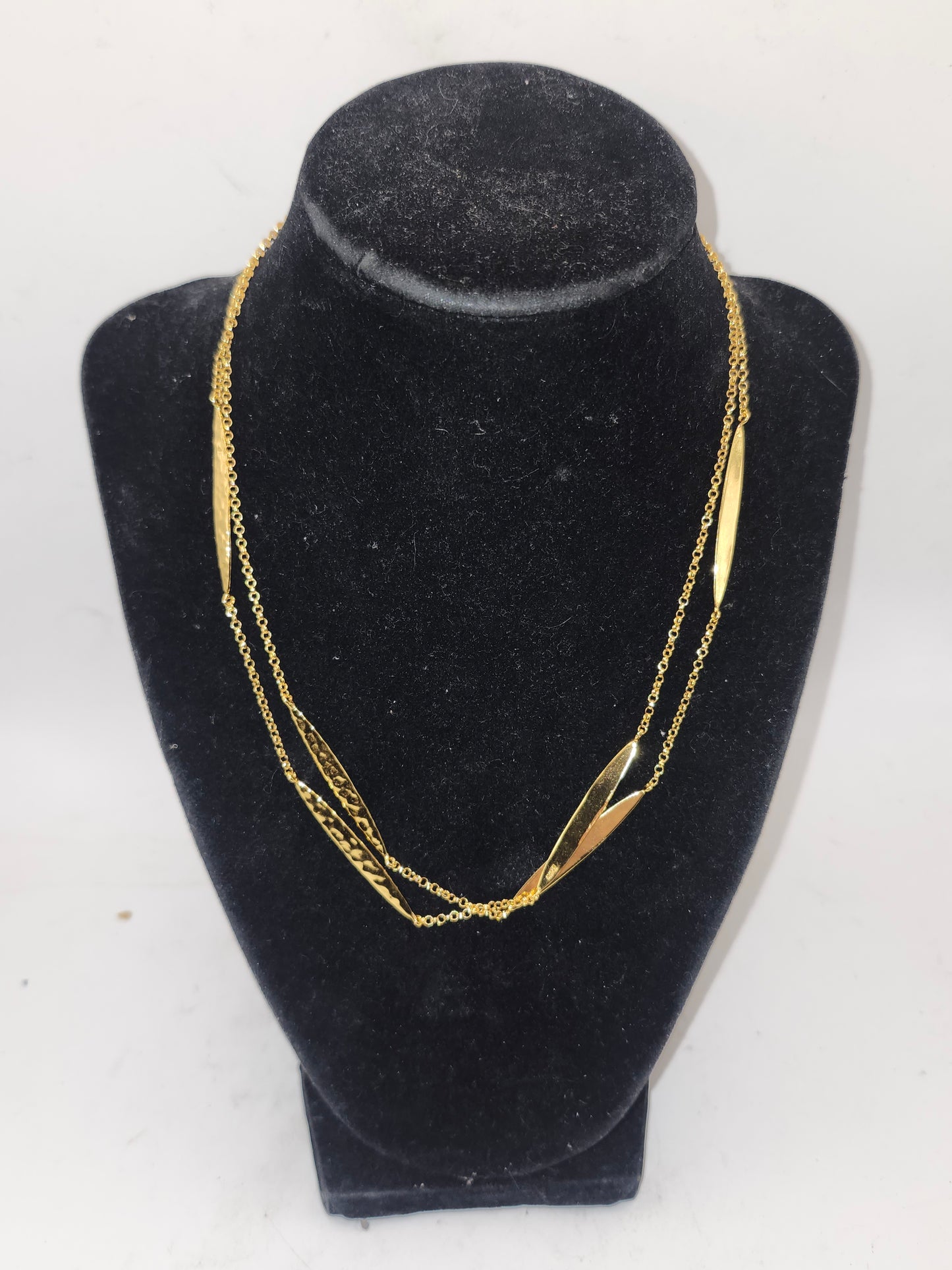 -925- Gold-Plated Statement / Layering Necklace