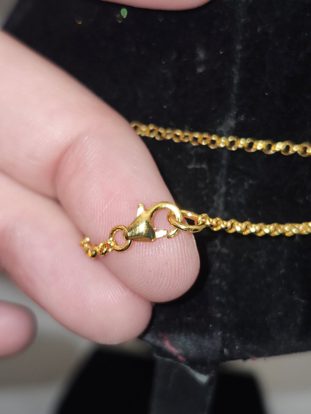 -925- Gold-Plated Statement / Layering Necklace