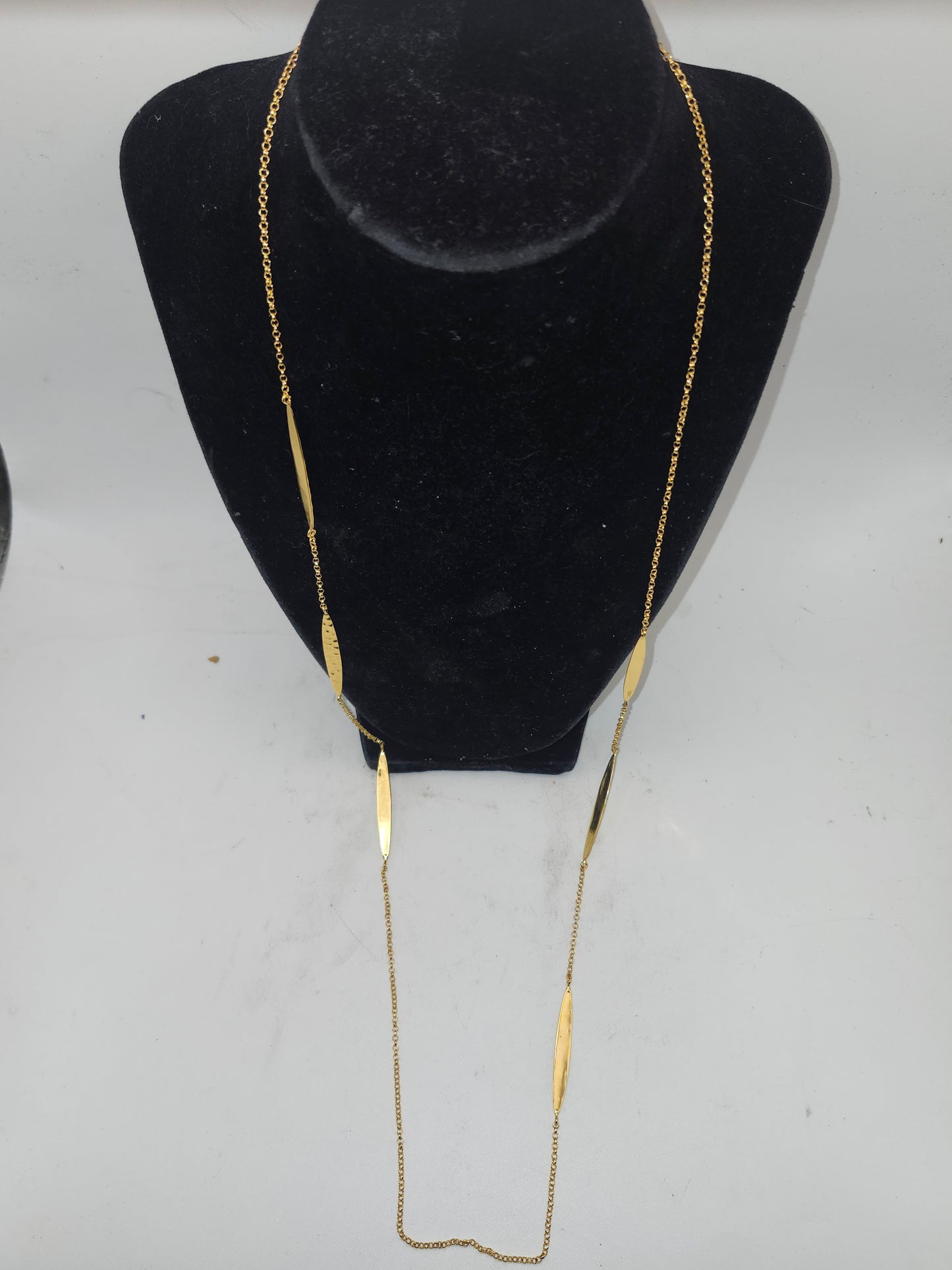 -925- Gold-Plated Statement / Layering Necklace