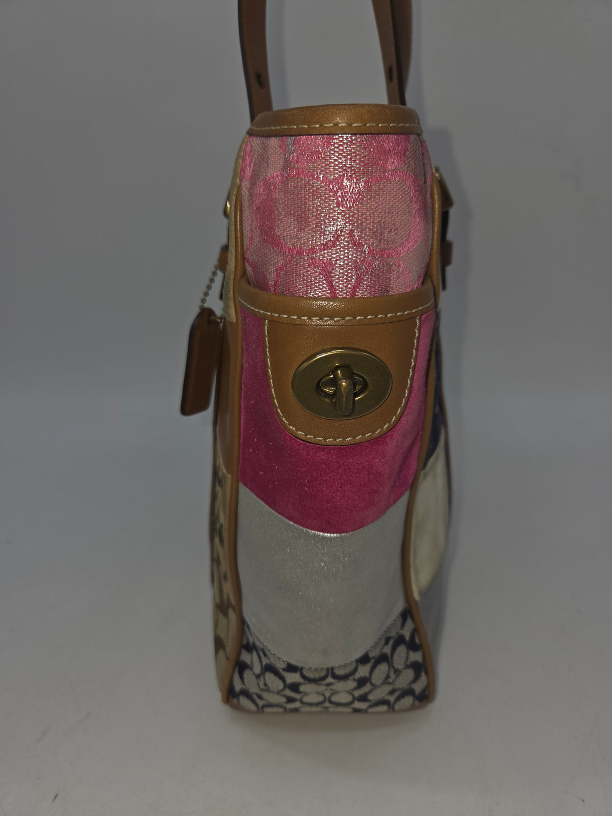 -Coach- RARE Y2K "Patchwork Pastel" Bucket Bag