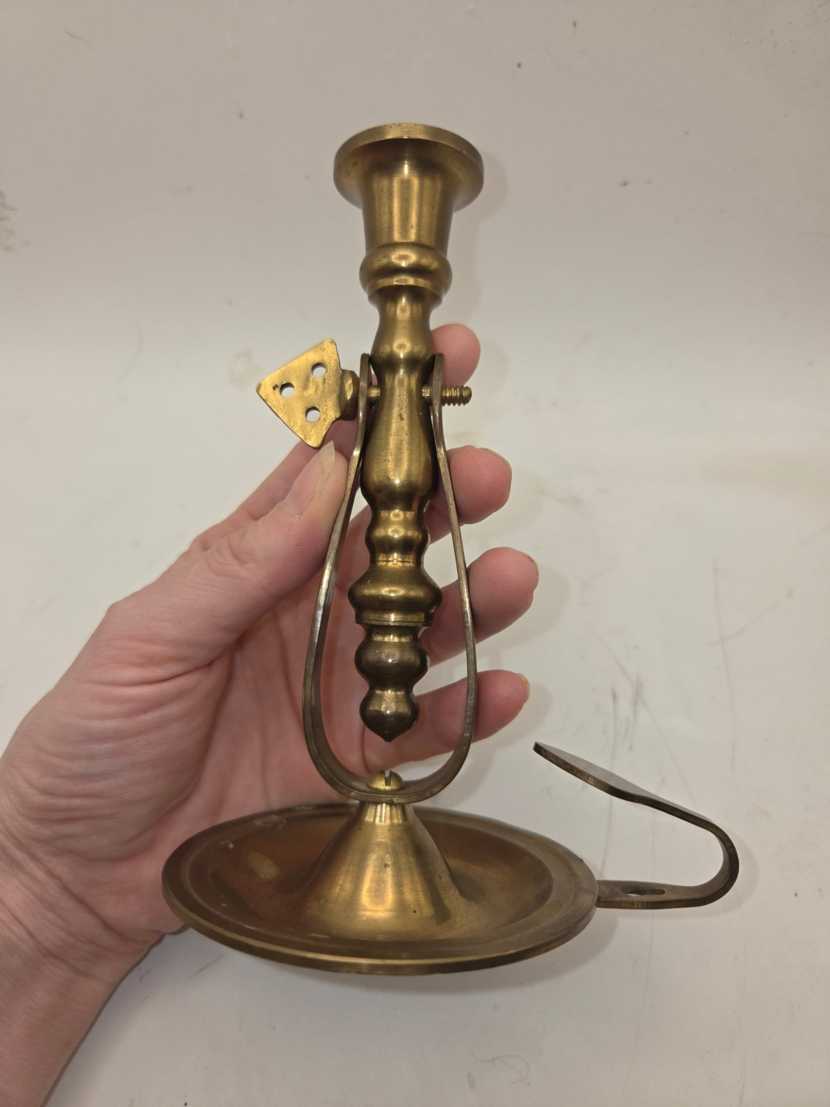 -Vintage- Brass Nautical Ship Gimbal Candle Holder