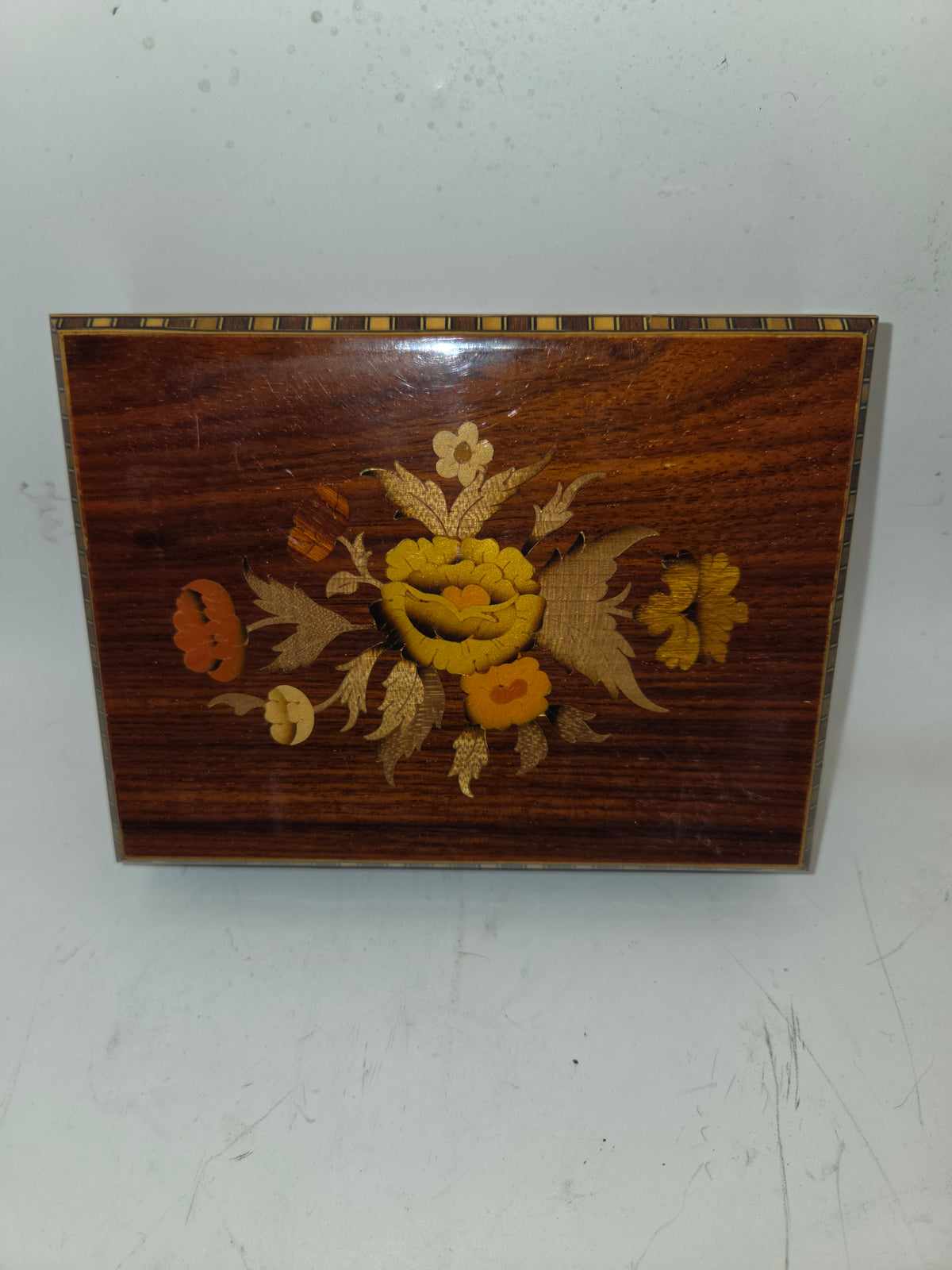 -Italian Marquetry- Vintage Inlaid Wooden Boxes *Set of 3*