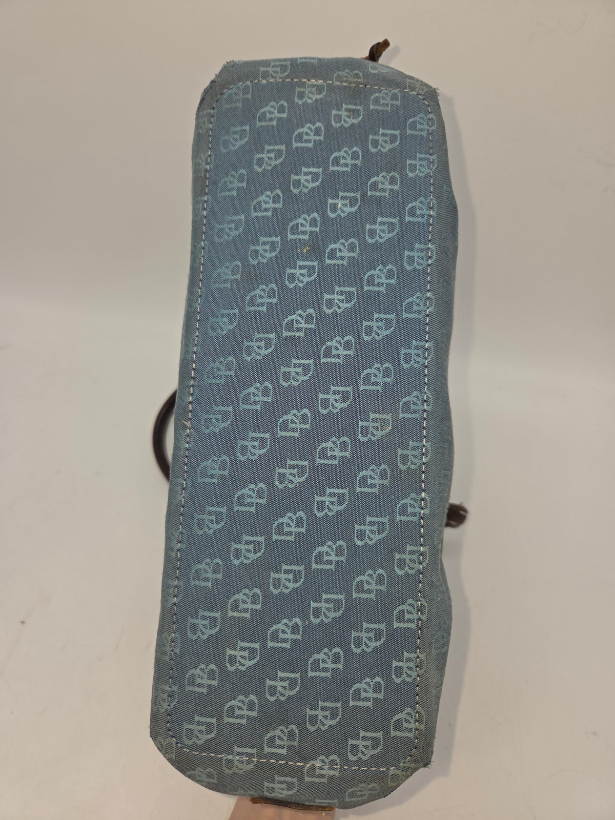 -Dooney & Bourke- Y2K RARE Denim Blue Monogrammed Purse