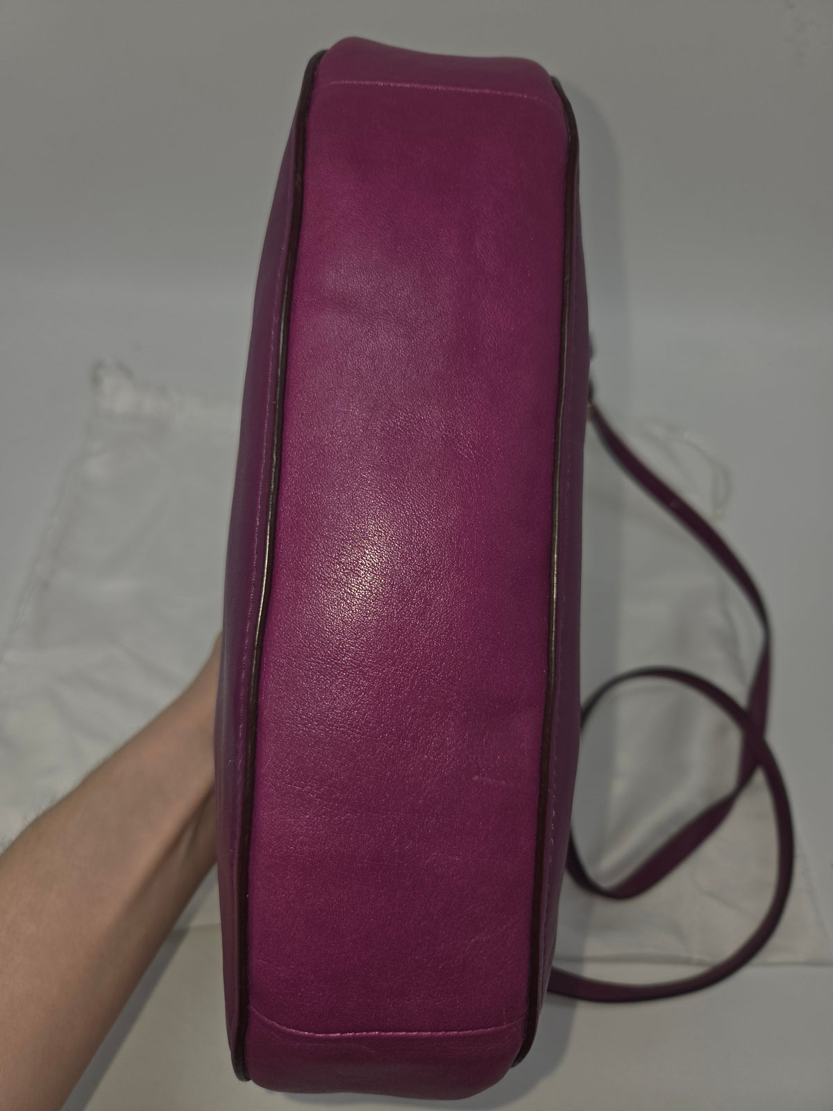 -Coach- "Chelsea Crossbody" in Purple Leather