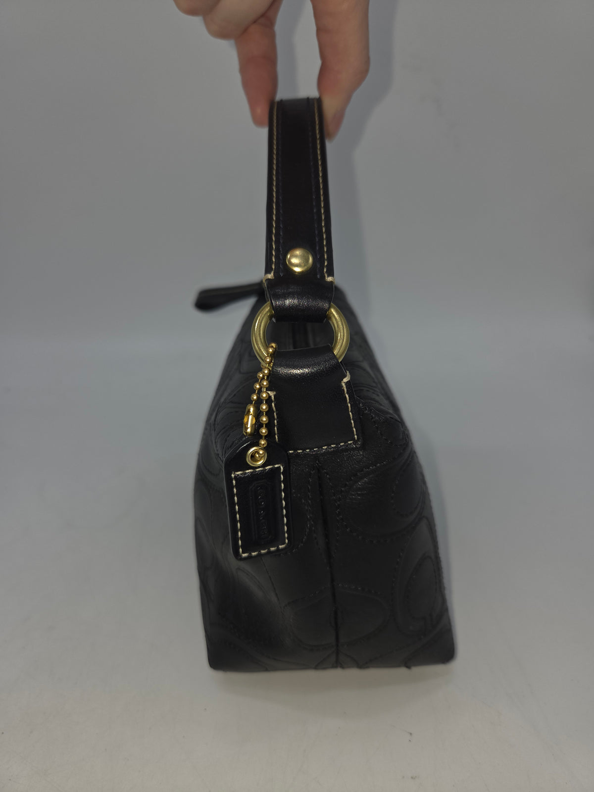 -Coach- "Penn" Shoulder Bag in Signature Canvas