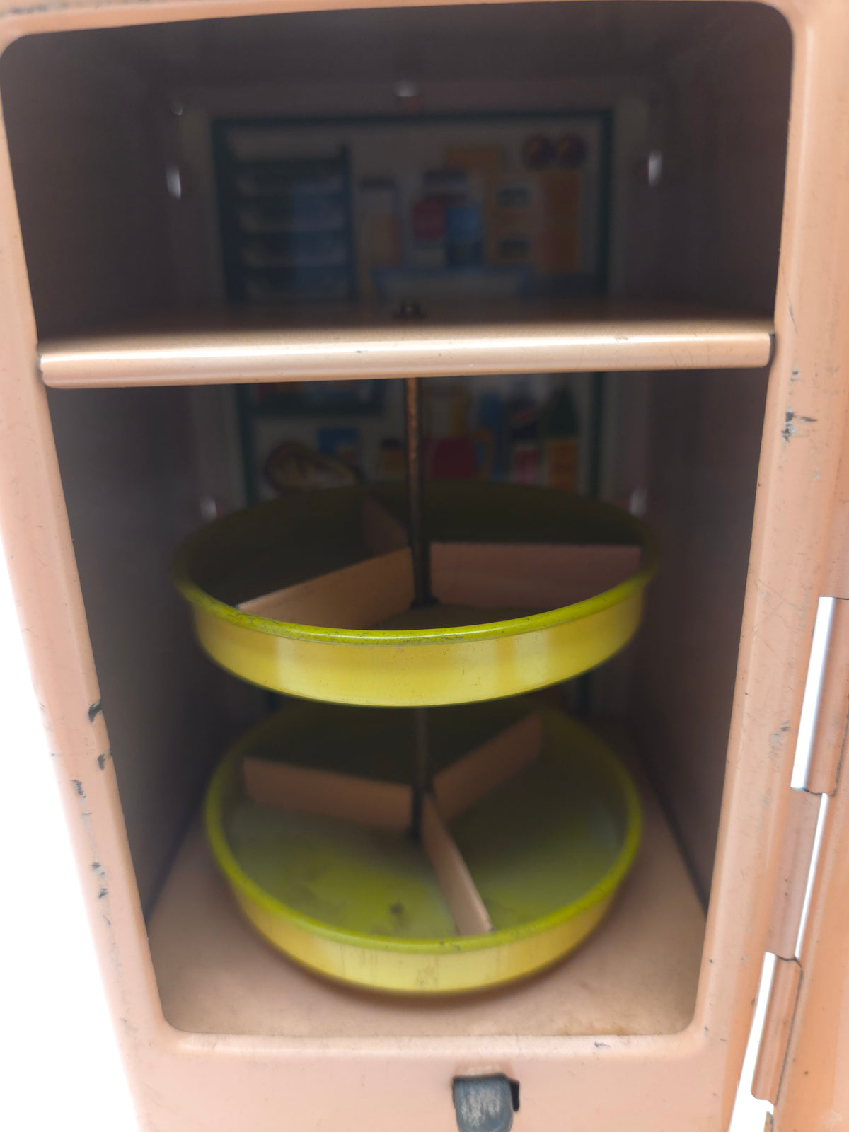 -Vintage- 1960s Tin Japanese Miniature Fridge & Stovetop