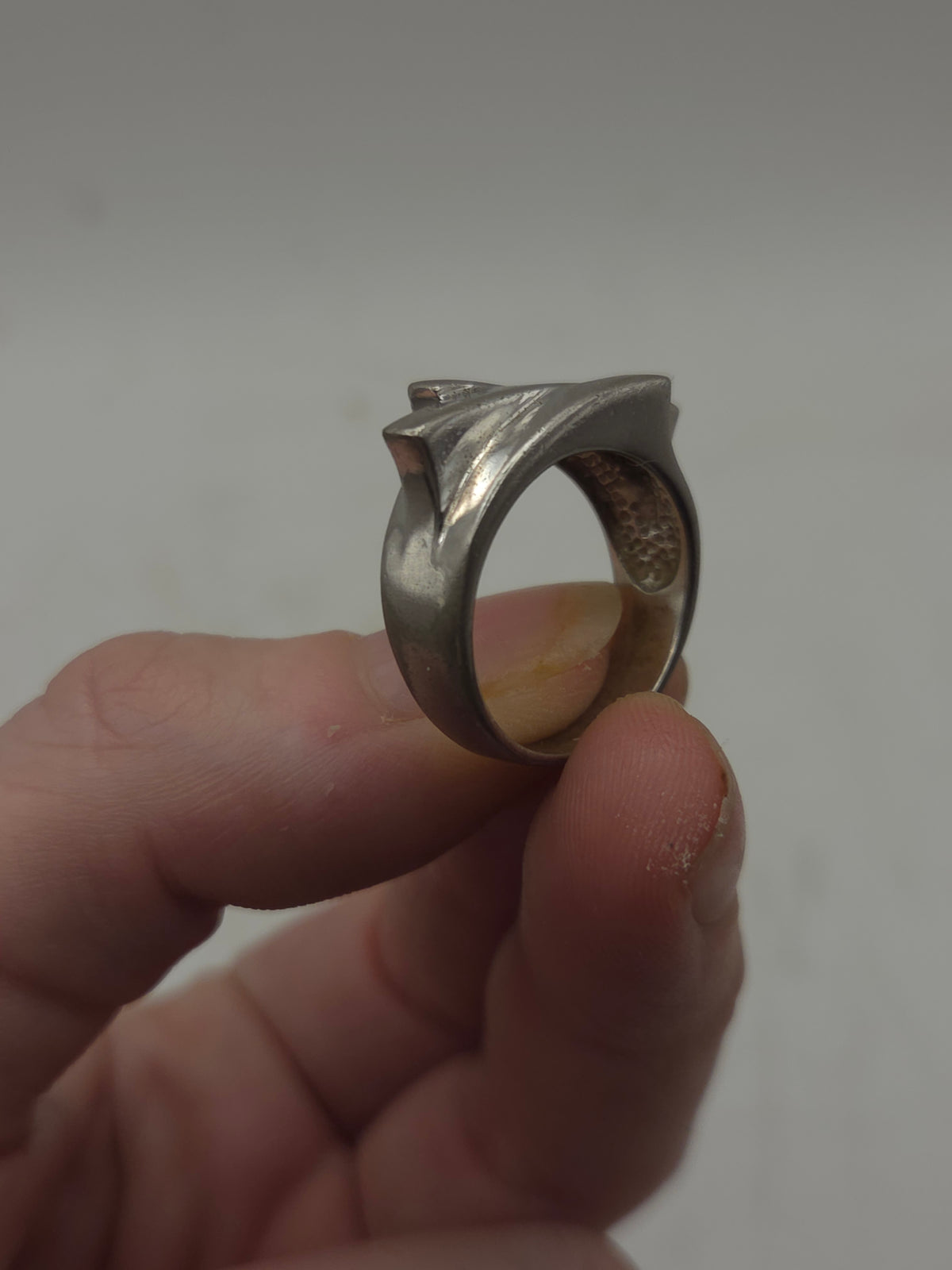 *925* Sterling Brutalist Ring Size 7.5