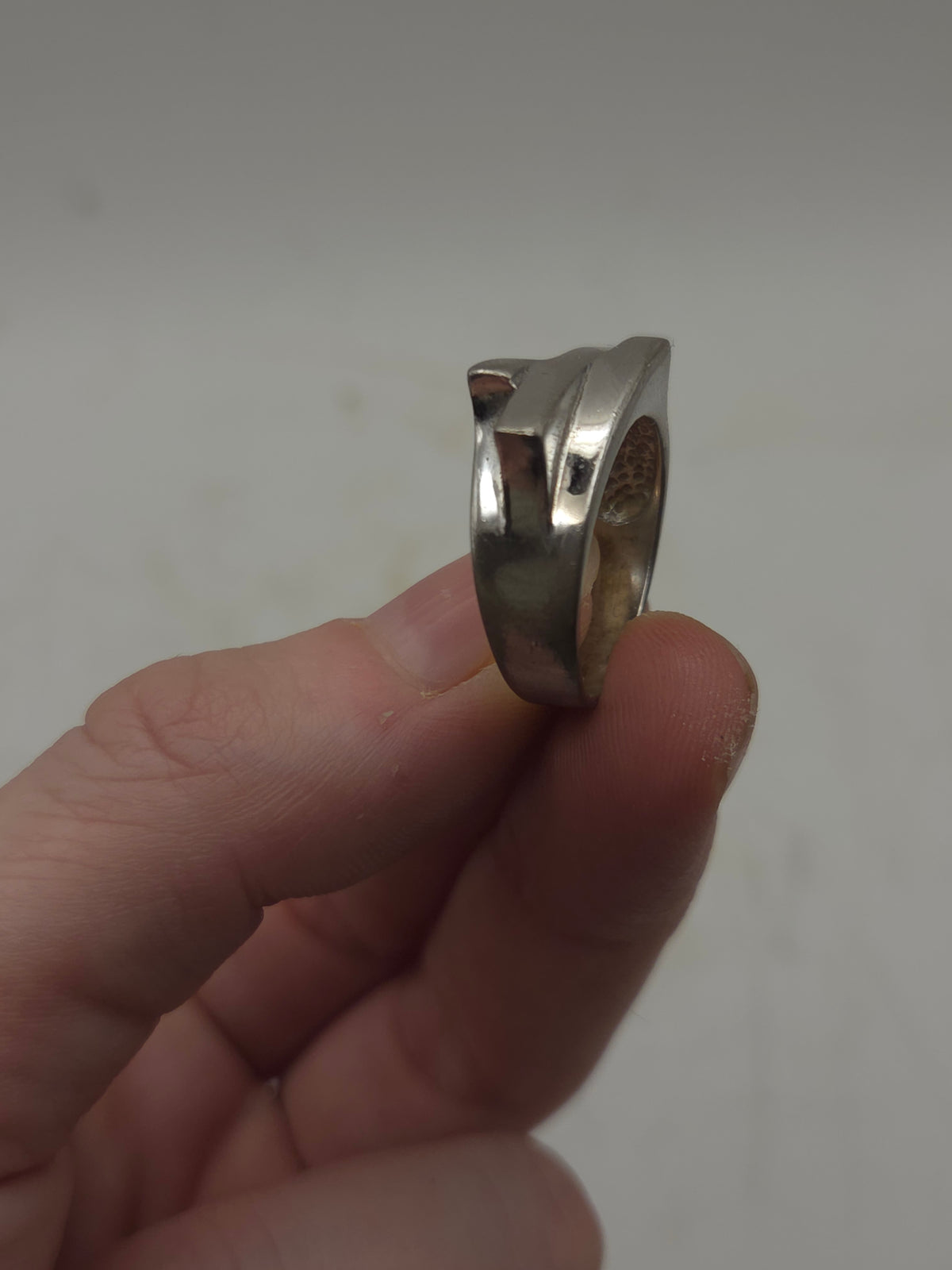 *925* Sterling Brutalist Ring Size 7.5