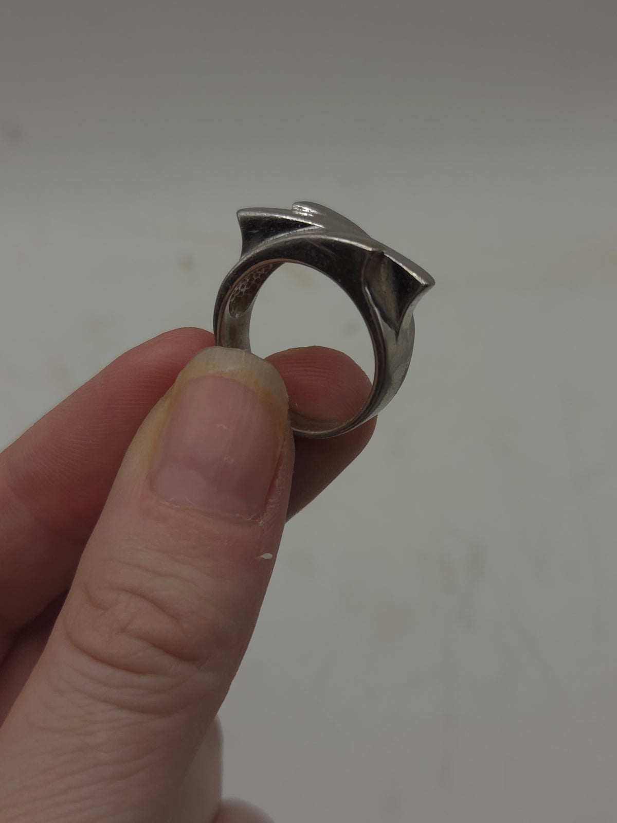*925* Sterling Brutalist Ring Size 7.5