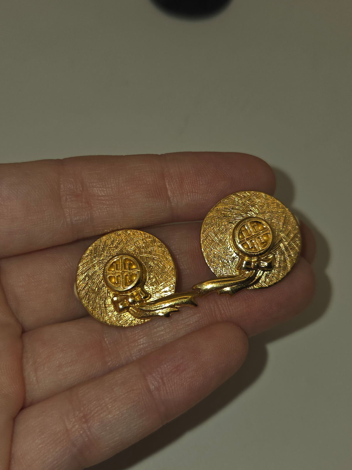 *Givenchy* RARE Vintage Straw Hat Clip On Earrings
