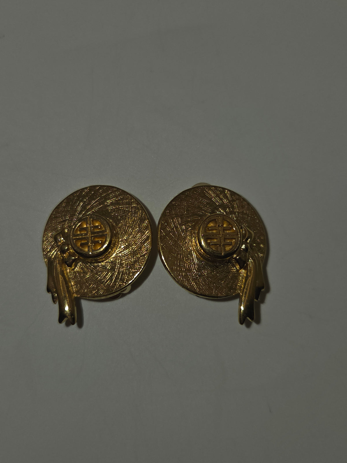 *Givenchy* RARE Vintage Straw Hat Clip On Earrings