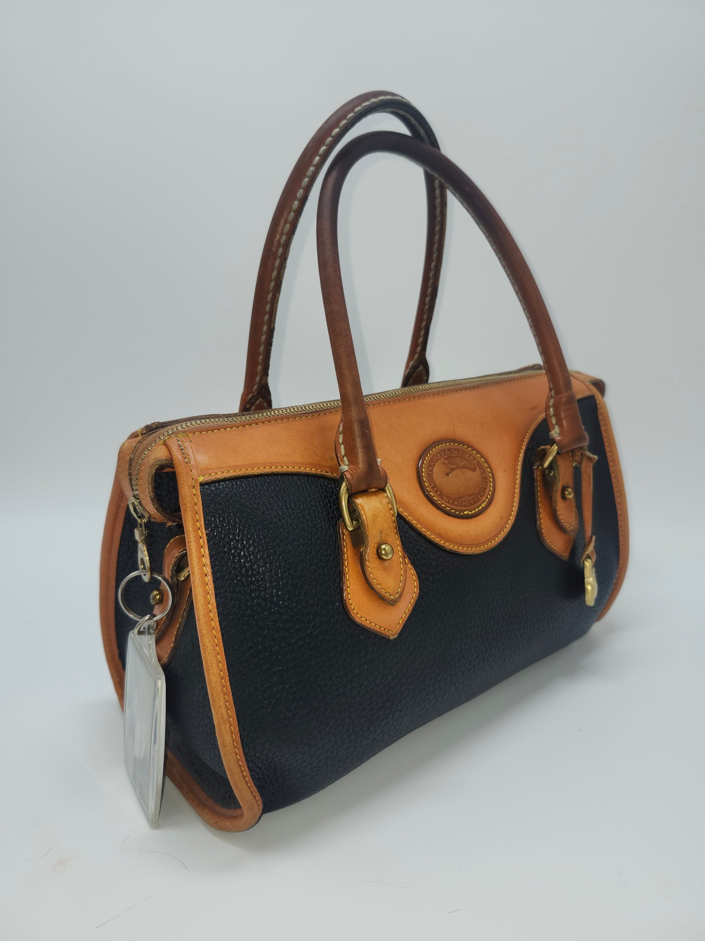 *Vintage* Dooney & Bourke Pebble Grain Leather Satchel Purse